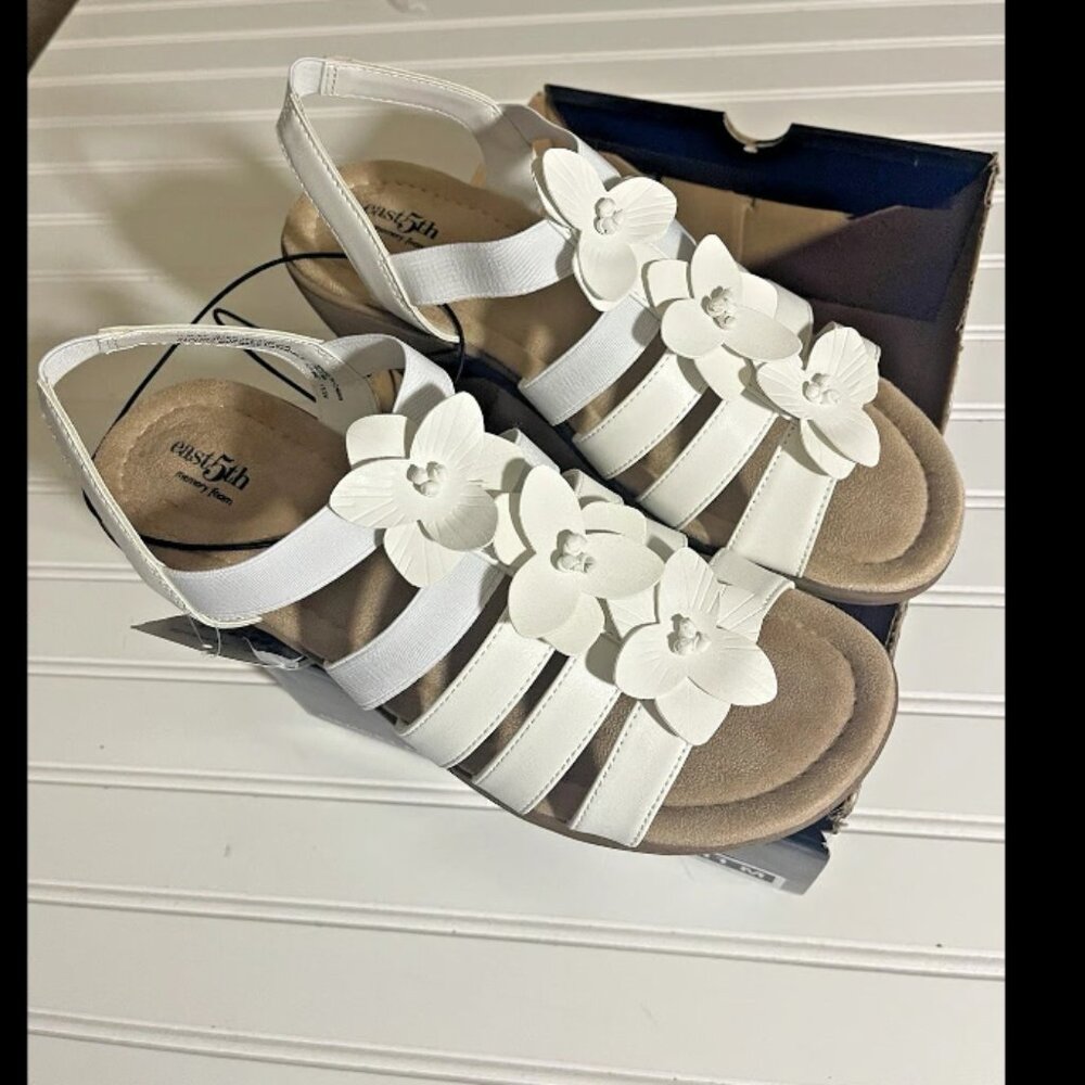 east 5th Ister Women’s Heeled Sandals White Sz 11 M MSRP $60 - Picture 3 of 12